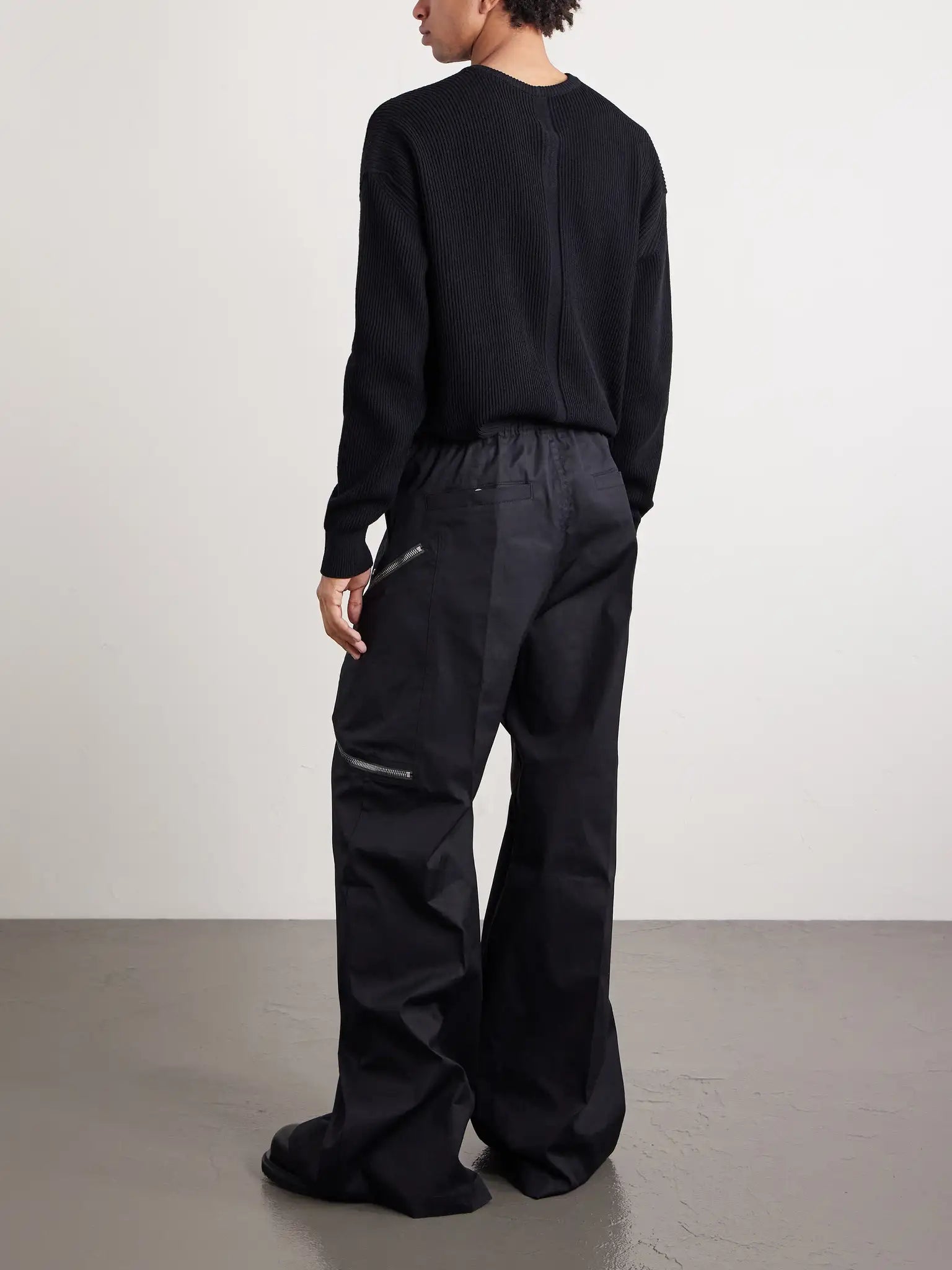 RICK OWENS POPLIN CARGO TROUSERS